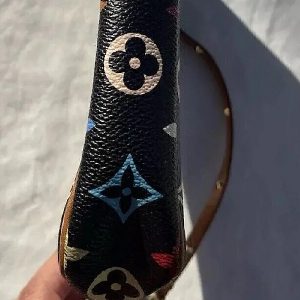 Louis Vuitton Black Multicolor Monogram Canvas Pochette Accessoires - Picture 12 of 16